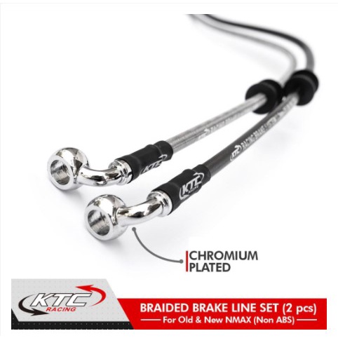 Selang Rem Set KTC Racing Moto 1 Aeromotive NMax 155 Non Abs PCX 150 Nmax 155 Non Abs KTC Racing Brake Hose Set