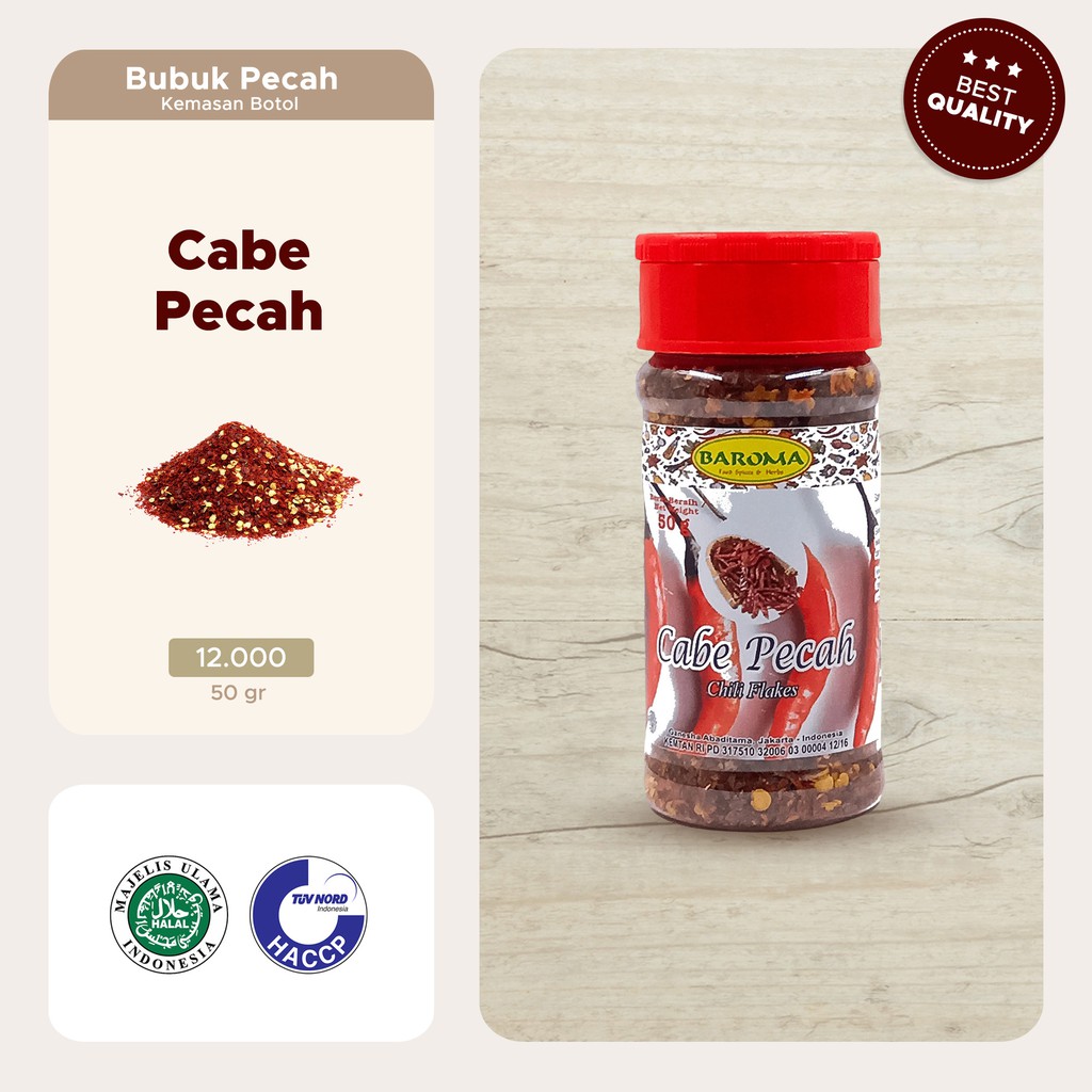 

Cabe Pecah Chili Flakes 50g Bumbu Rempah