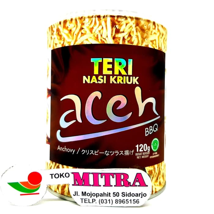 

ACEH TERI NASI KRIUK BBQ 120gr | ANCHOVY MEDAN RASA MURAH TERMURAH