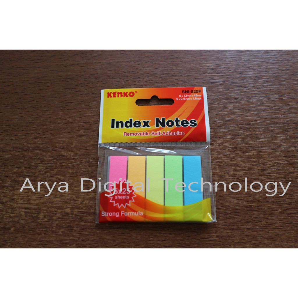Sticky Note Index Notes SNI 525F Kenko Kertas Memo Penanda Murah Bagus-1