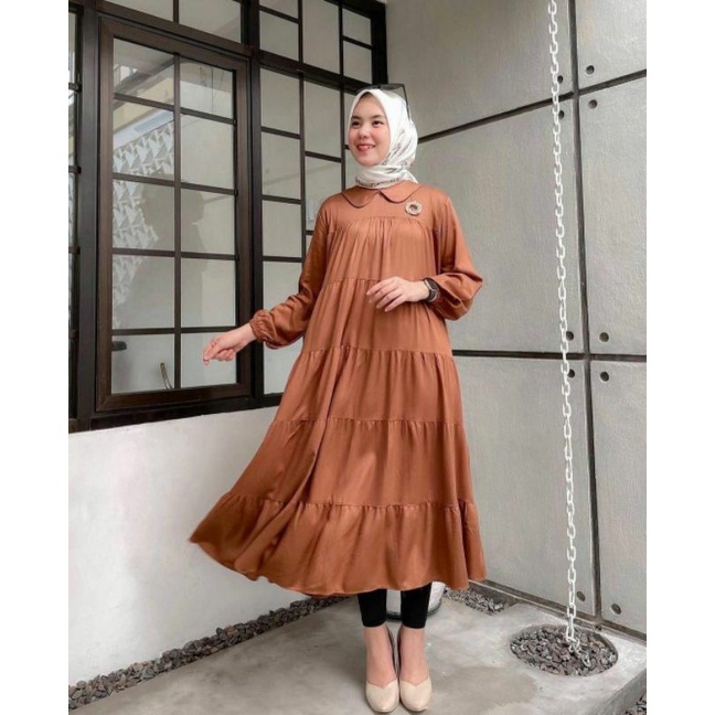 VENERA MIDI || MIDI DRESS KATUN GAMIS MIDI