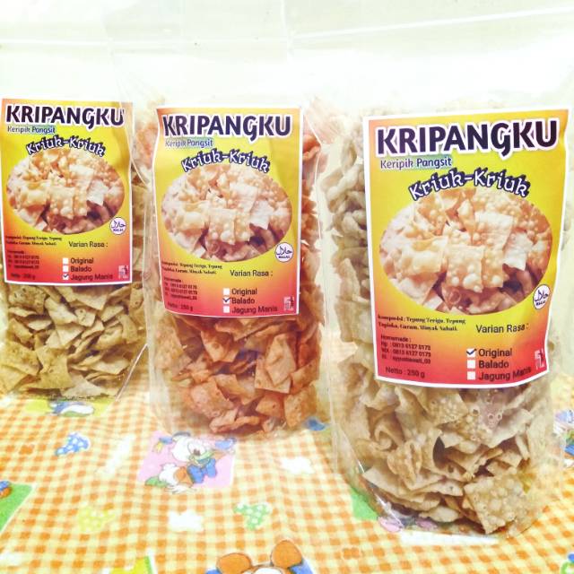 

KRIPANGKU /KERIPIK PANGSIT/SNACK RINGAN/ 250 gram