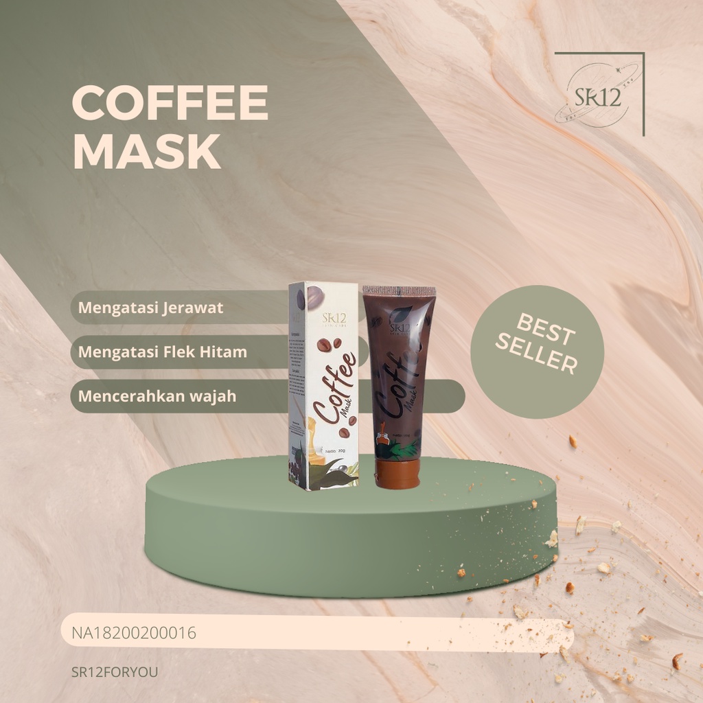 Masker Wajah Masker Scrub Kopi Coffee Mask Face Mask Pencerah Wajah Penghilang Flek Hitam Penghilang