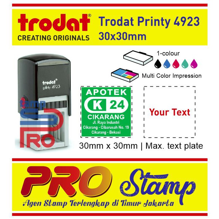 

Stempel Warna Otomatis Custom / Trodat Printy 4923