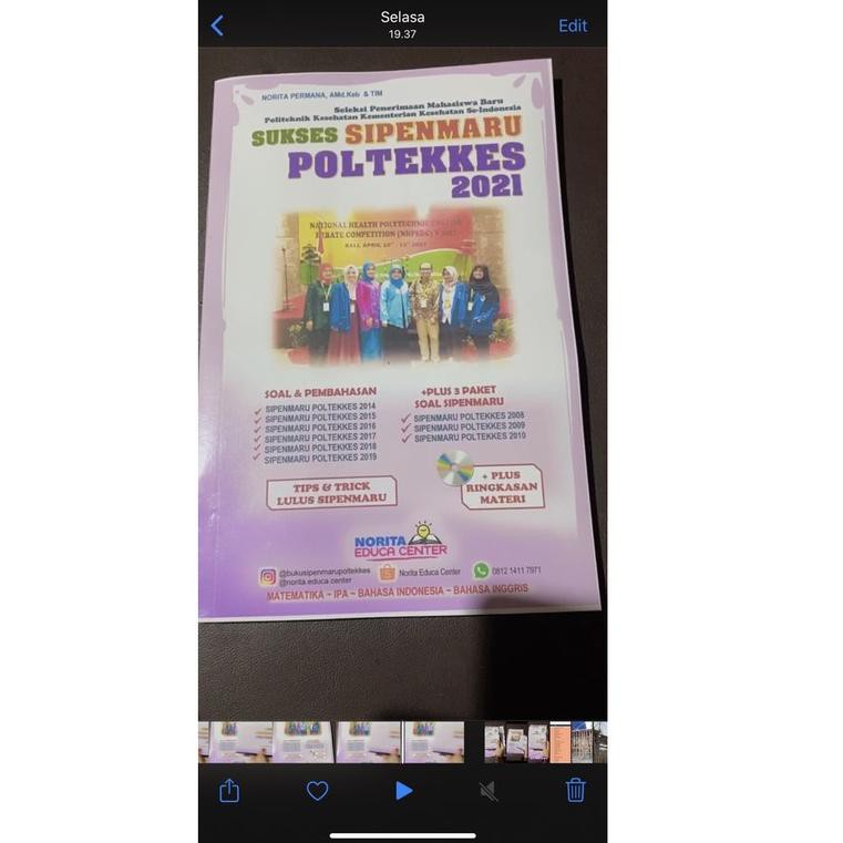 Buku Sipenmaru Poltekkes 2019 Soal Zaki