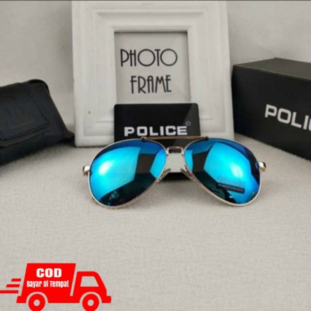 Kacamata polarized police 1382 biru pria