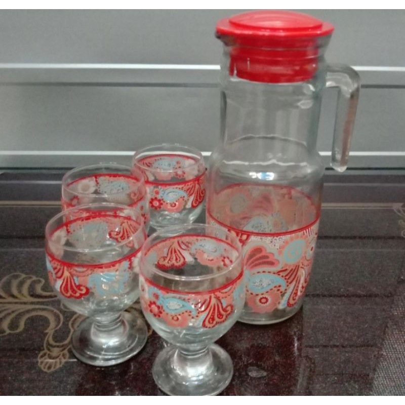 Drink set beling kedaung motif batik
