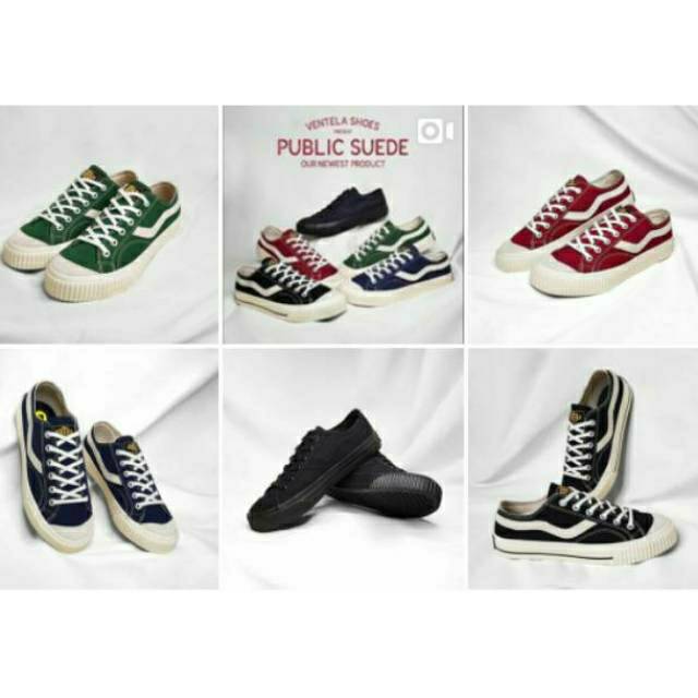  SEPATU  SNEAKERS VENTELA  SHOES PUBLIC  LOW SUEDE  NEW SERIES 