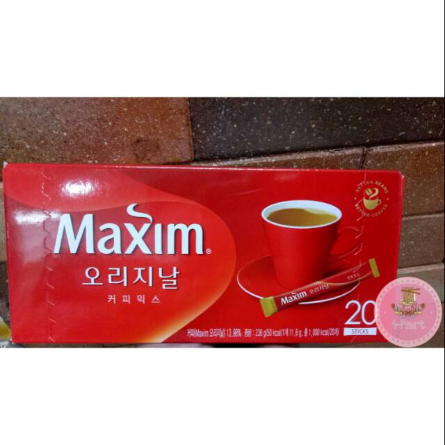 

Maxim Original Coffee Korean Instant Mix 20 Pcs - 236gram