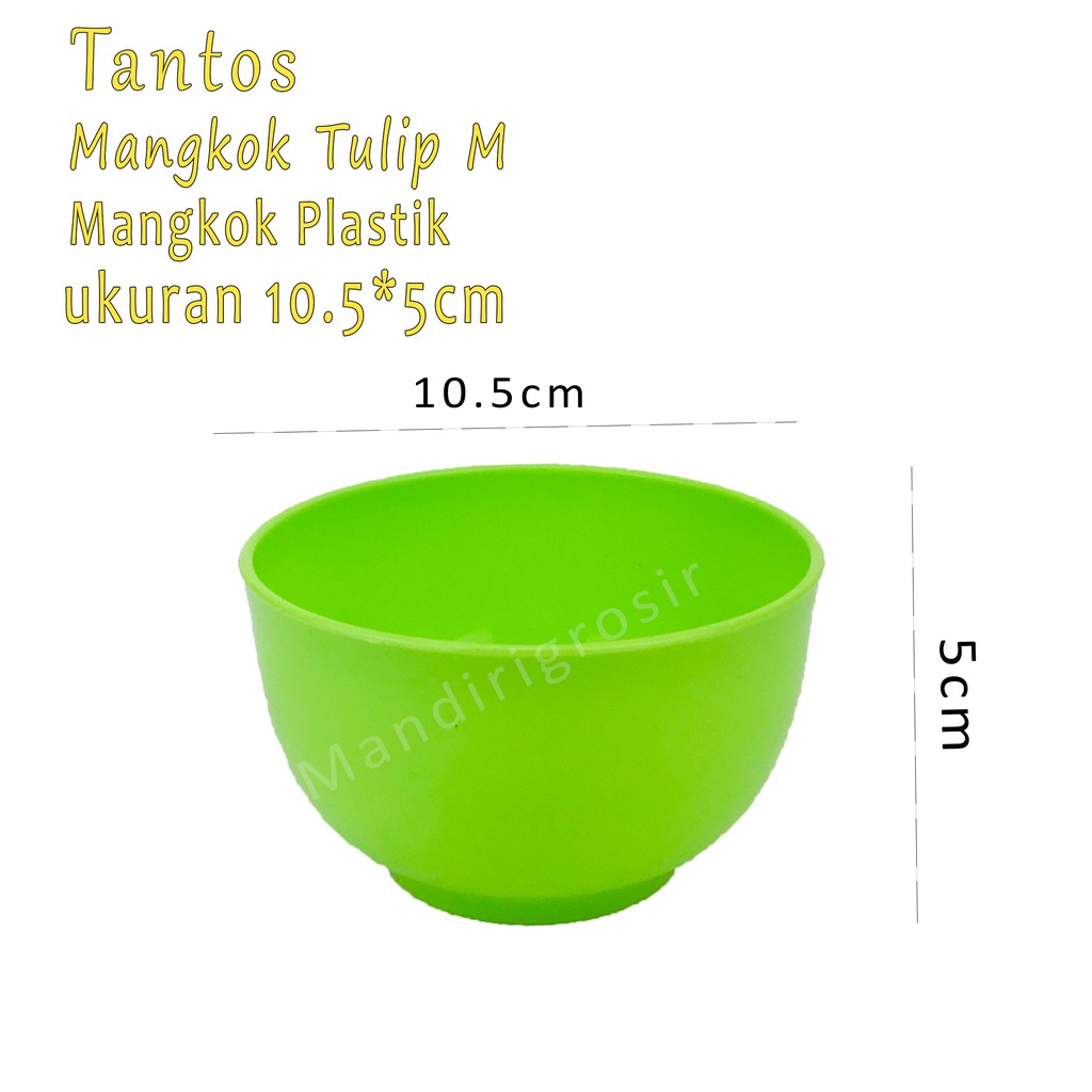 Mangkok plastik * Mangkok Tulip M * Hijau *5162