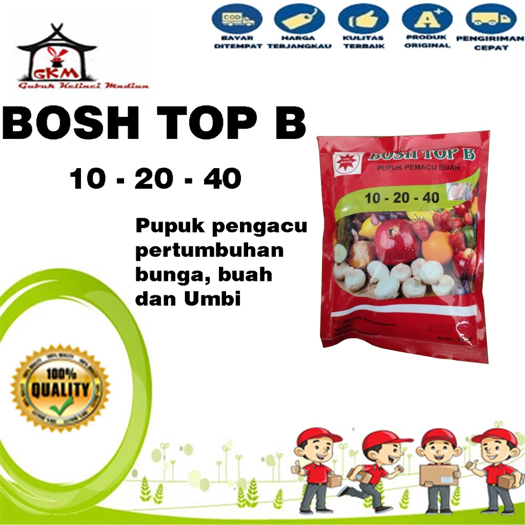 Boshtop B 500 Gram Pupuk Buah dan Umbi Growmore