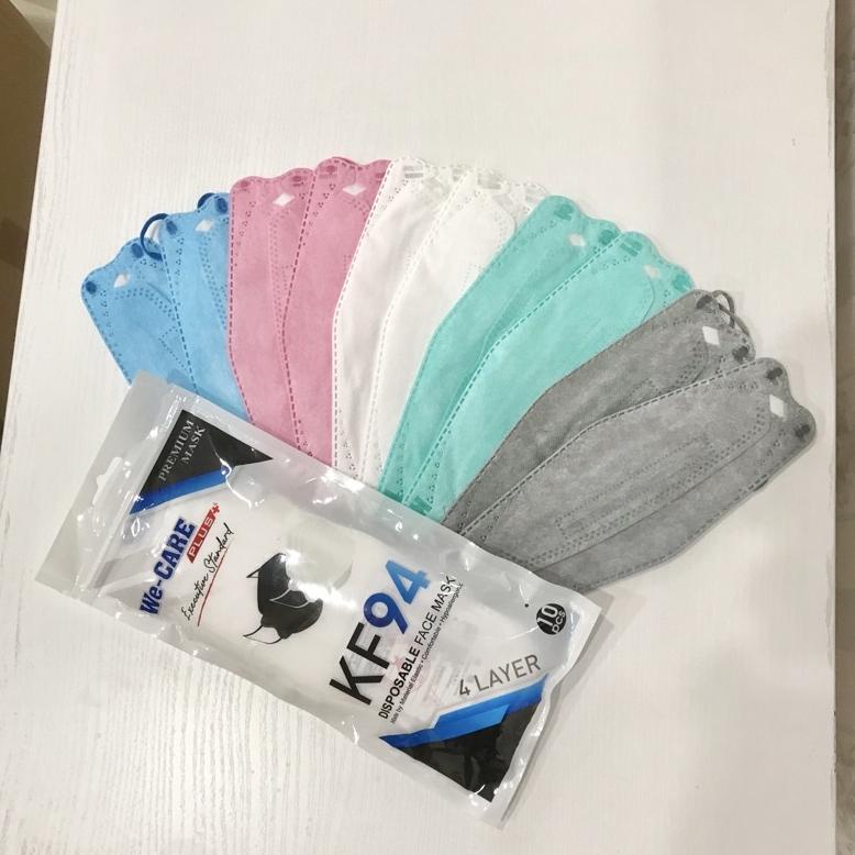 MASKER HIJAB WE CARE KF94 IZIN KEMENKES 4PLY ISI 10PCS ZIPLOCK TERBARU