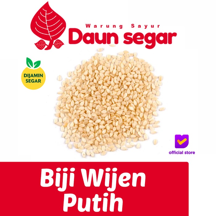 

Wijen Putih Sangrai biji wijen putih termurah biji wijen sangrai biji wijen 250gram - 1kg - daunsegar daun segar