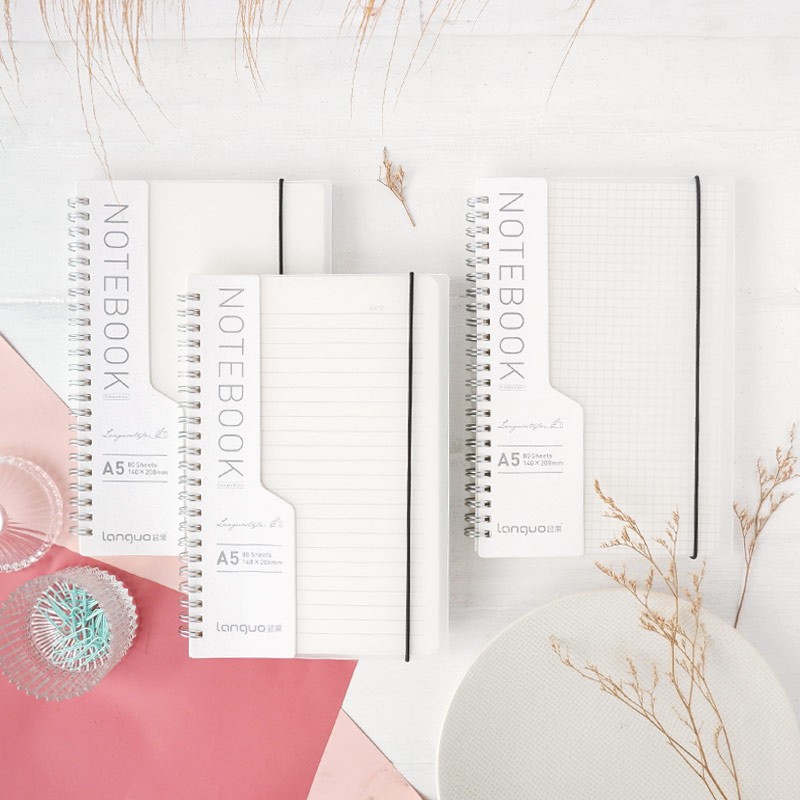 

Simple Style Clear Spiral Notebook A5 / Buku Catatan