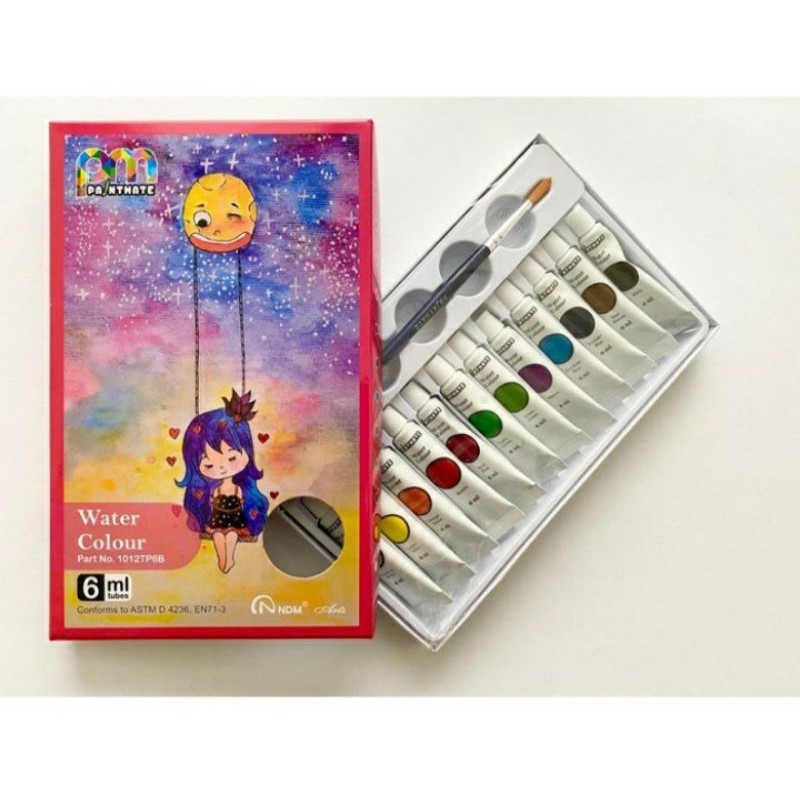 

NDM water color 12 warna |6ml pada satuan cat warna