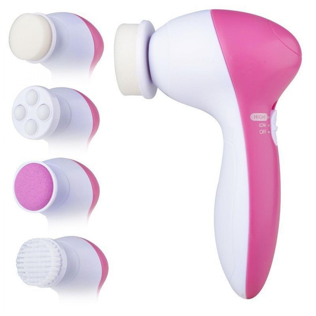 Biutte.co Pembersih Muka Elektrik Lumispa Facial Care 5 in 1 - AE-8782 [Putih]