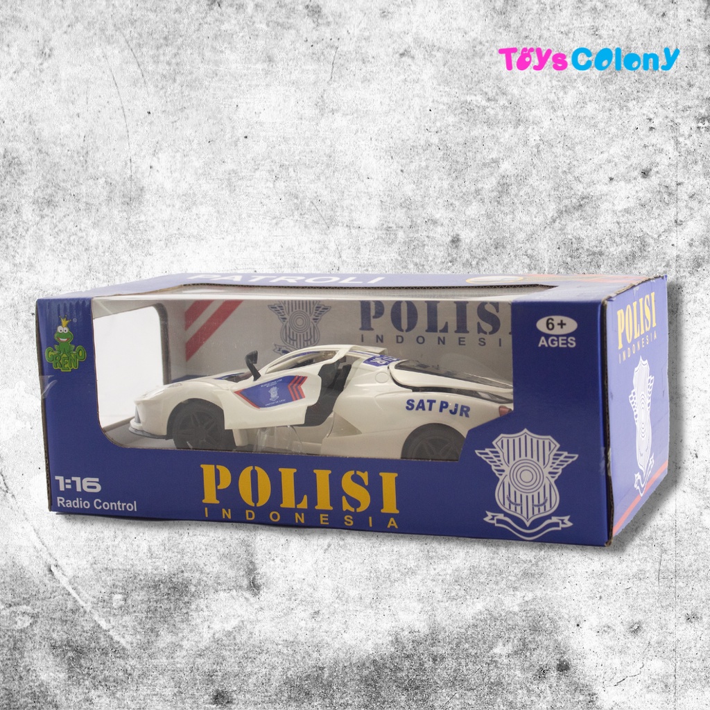 Mobil Remote Control Polisi Indonesia 1:16 Ferarri-Lamboghini 998-6/7