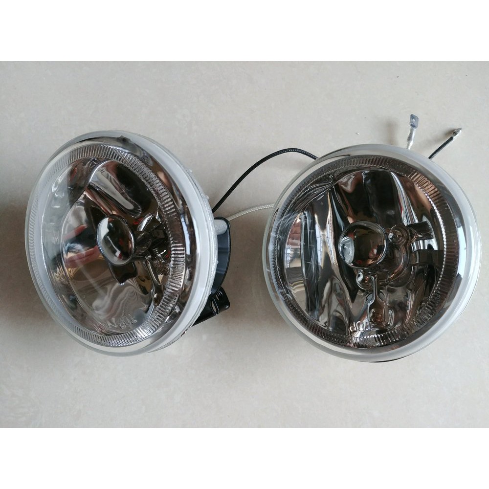 foglamp Bumper lampu kabut sorot depan bulat universal merk dlaa 1600 putih clear toyota avanza / xenia 2004 sampai 2008 2007 2006 2005