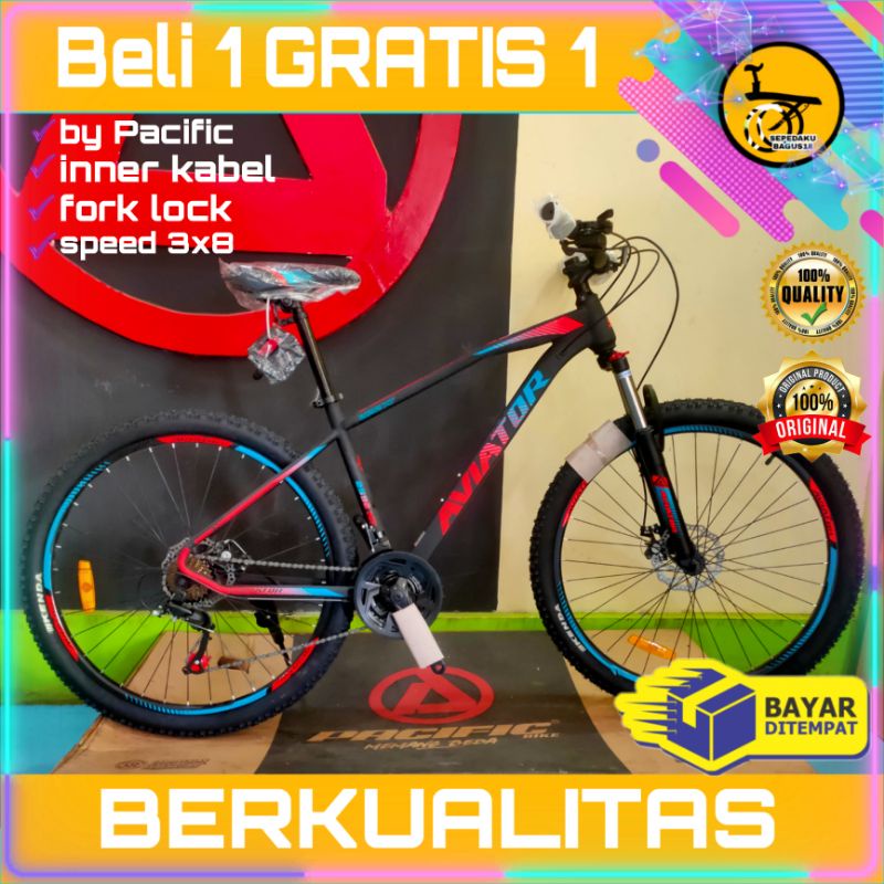 [promo] sepeda gunung MTb Aviator at 2692 xt vt 27,5 in sepeda gunung anak remaja dewasa sepeda berk