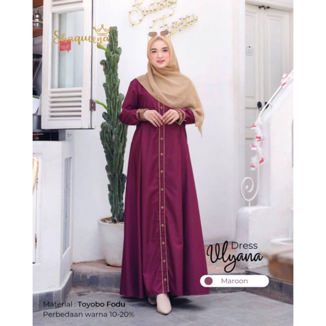 ULYANA DRESS BY SHAQUEENA / GAMIS TOYOBO FODU / ANTI GERAH / DRESS MUSLIMAH BUSUI