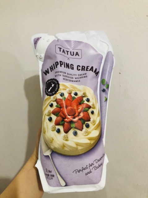 Whipped Cream Tatua 1 L / Whipping Cream / Cream khusus gojek / grab bandung area