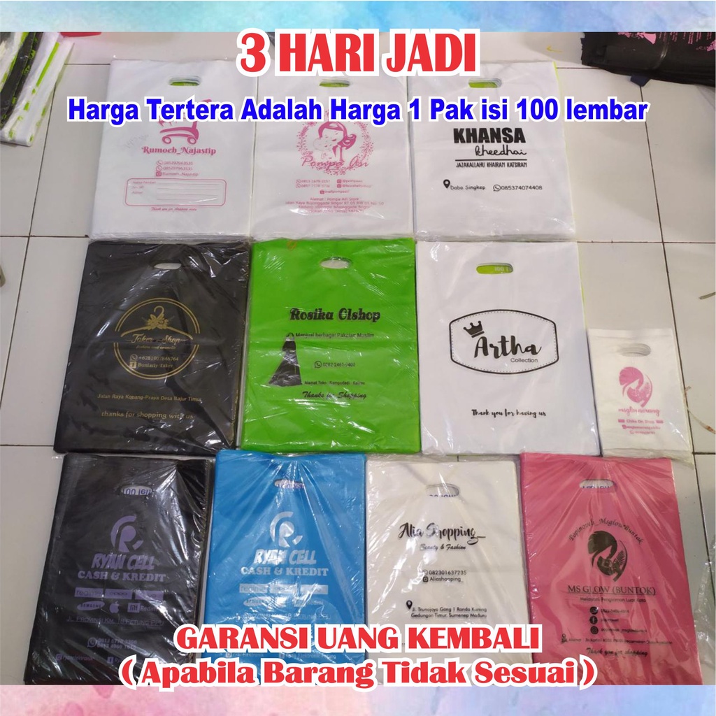 

Plastik Packing Olshop Sablon Ukuran 25X35cm