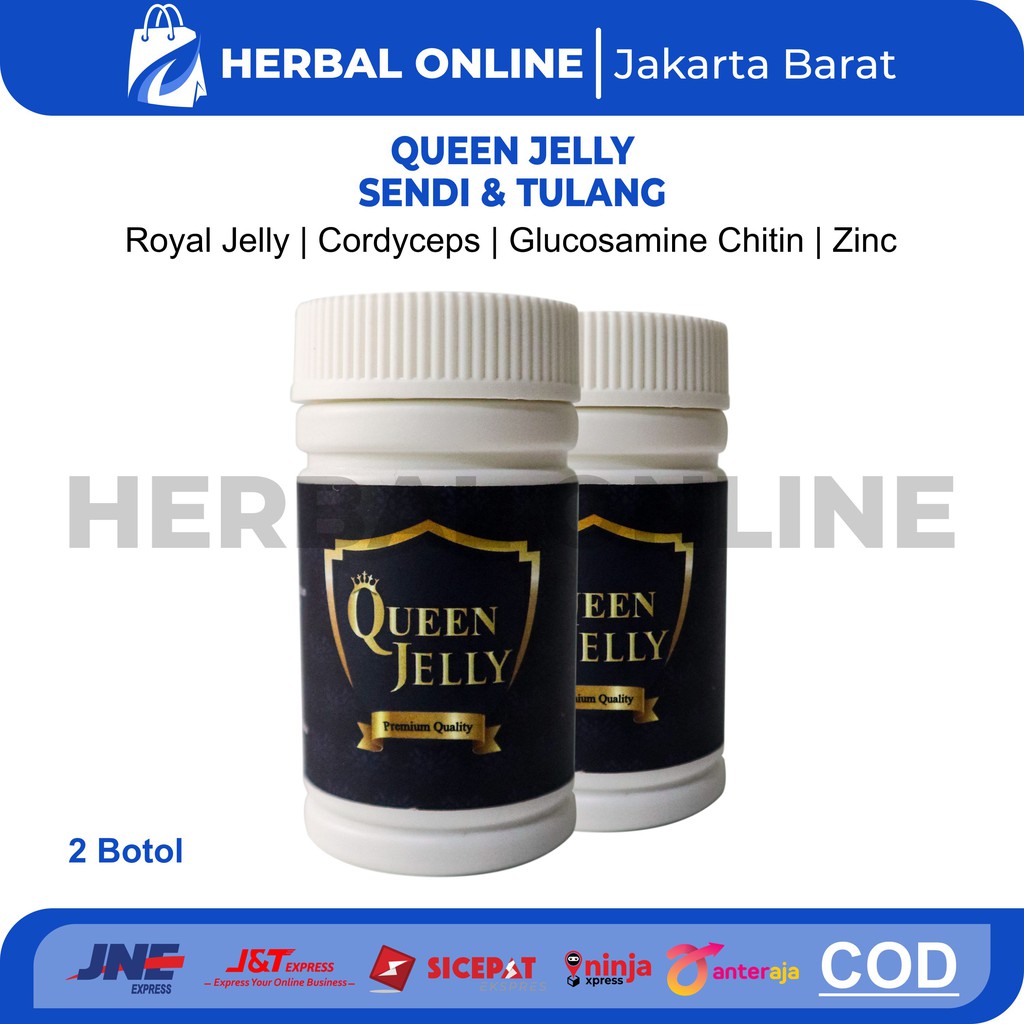 Queen Jelly Obat Sendi dan Tulang ( Glukosamin + Royal Jelly ) 2Botol