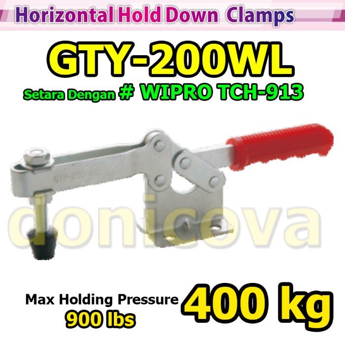 Toggle Clamp Vertical GH 200WL GTY 200 WL setara WIPRO TCH-913 400kg