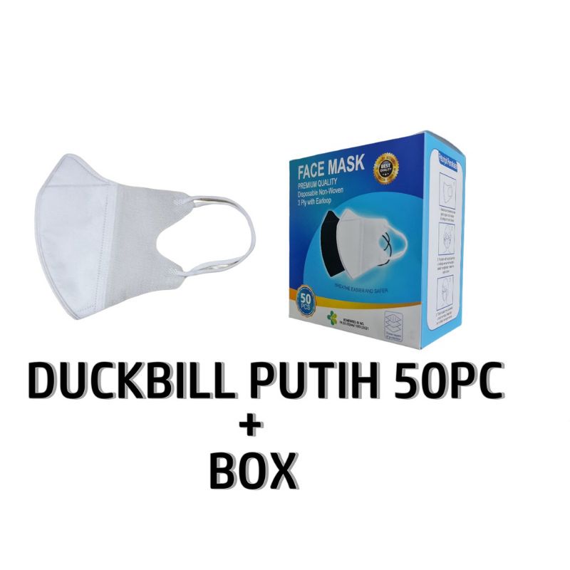 MASKER DUCKBILL FACE MASK WARNA-WARNI 3PLY ISI 50PCS BAHAN PREMIUM