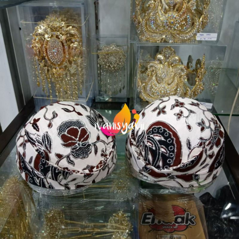 Blangkon Pengantin Prodo SOLO/ SUNDA, Motif Sido Asih Gede