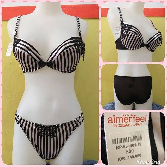 BRA SET PANTY AIMER FEEL BY SOCKKOBE JAPAN
Kode : T1826