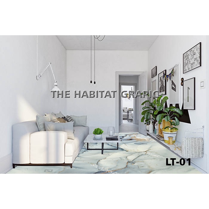 Stiker lantai Original Ada Perekatnya Bahan Tebal Premium Harga Terjangkau Daya Perekat Kuat Tidak M