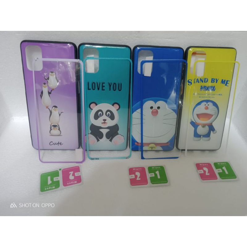 CASE KARAKTER OPPO A53 CASE PLUS TEMPERD GLAS