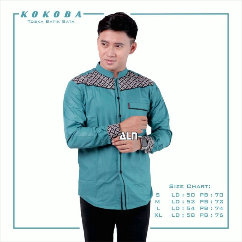 baju koko kombinasi modern/baju pria