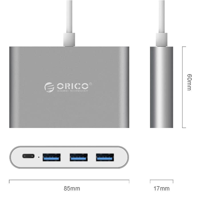 ORICO RC3A Aluminum Type-C PD Charging HUB