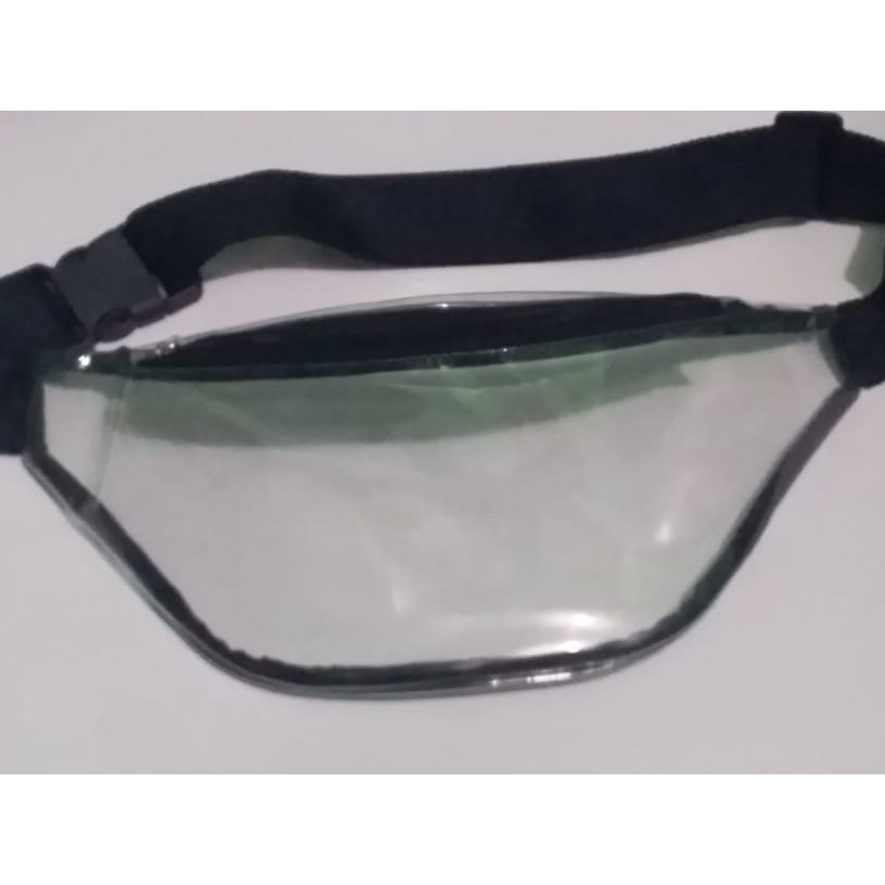 Tas waistbag mika bening transparan murah tas wanita bening kekinian
