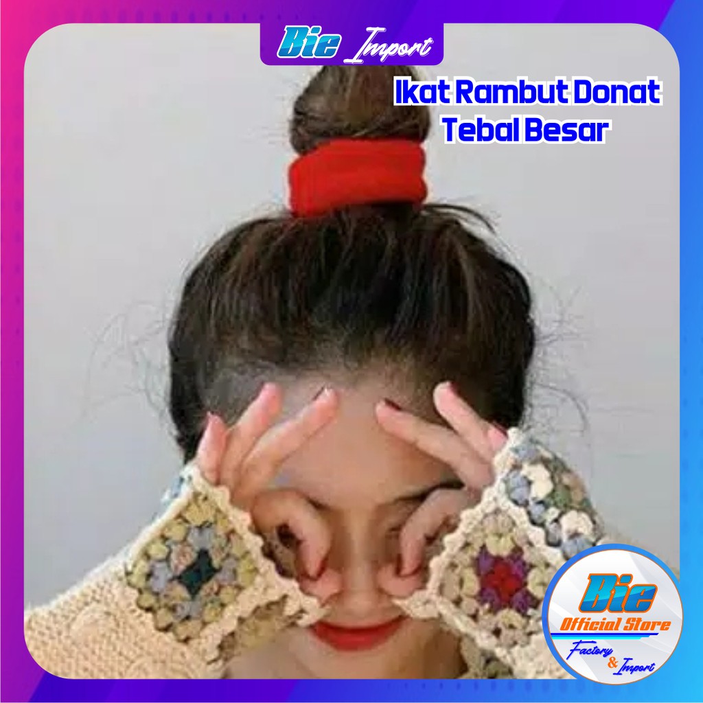 Ikat Rambut Donat Premium Size Besar Tebal Impor Best Seller