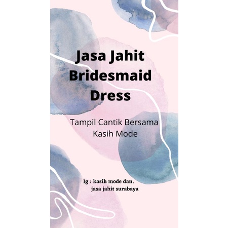 jasa jahit bridesmaid dress