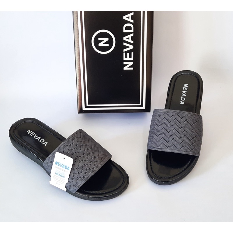 DISKON DAY! Sandal Selop Rajut Nevada (size 37-42) Slop Rajut Bisban - Sandal Wanita Nevada