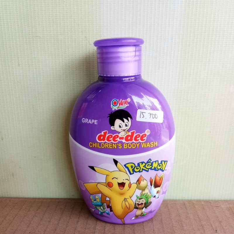 YURI DEE-DEE CHILDREN'S BODY WASH APPLE, GRAPE, ORANGE 225ML