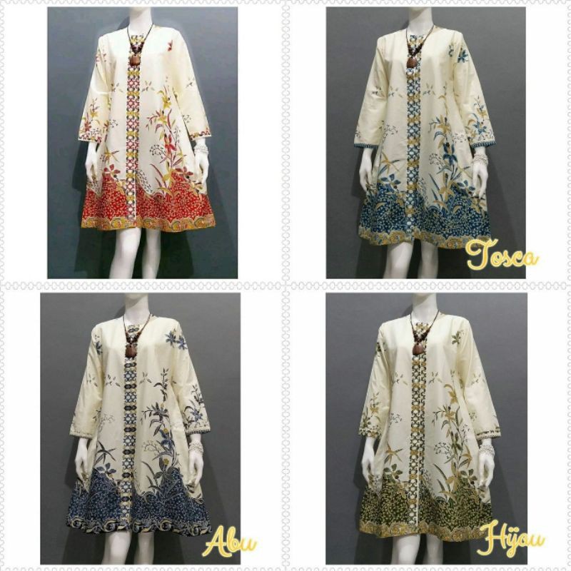 Tunik gempi white siries batik unggul jaya