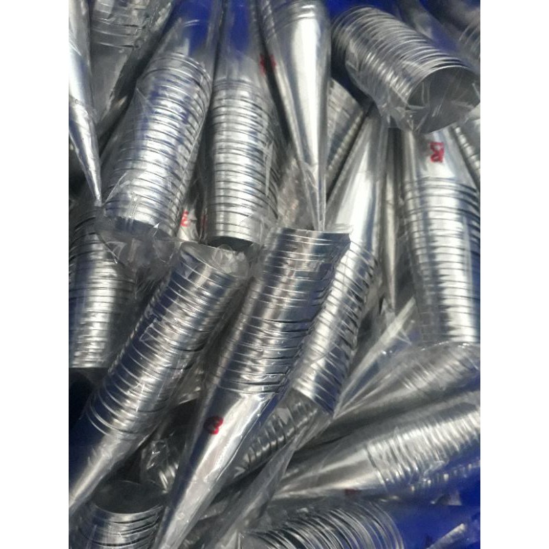 20Pcs Cetakan Kue Cumcum /Cetakan Kue Rhum Horn / Acuan Corneto Aluminium