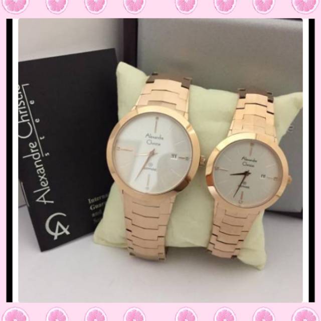 Alexandre Christie AC 8568 Full Rosegold  COUPLE