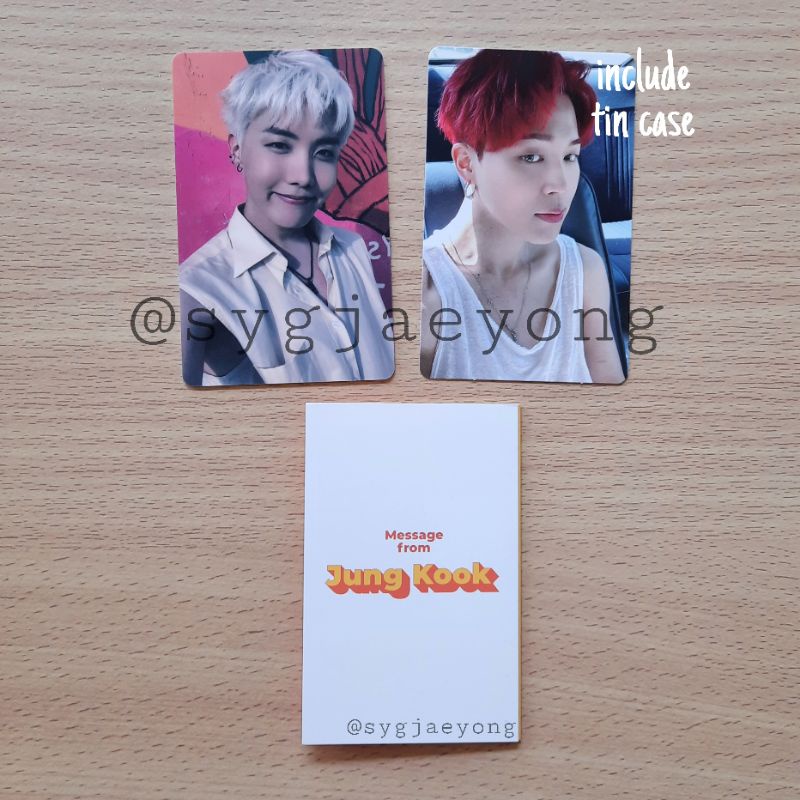 BTS Official Butter JHOPE HOSEOK HOBI, JIMIN, JUNGKOOK Photocard PC Lucky Draw Soundwave SW Weverse 