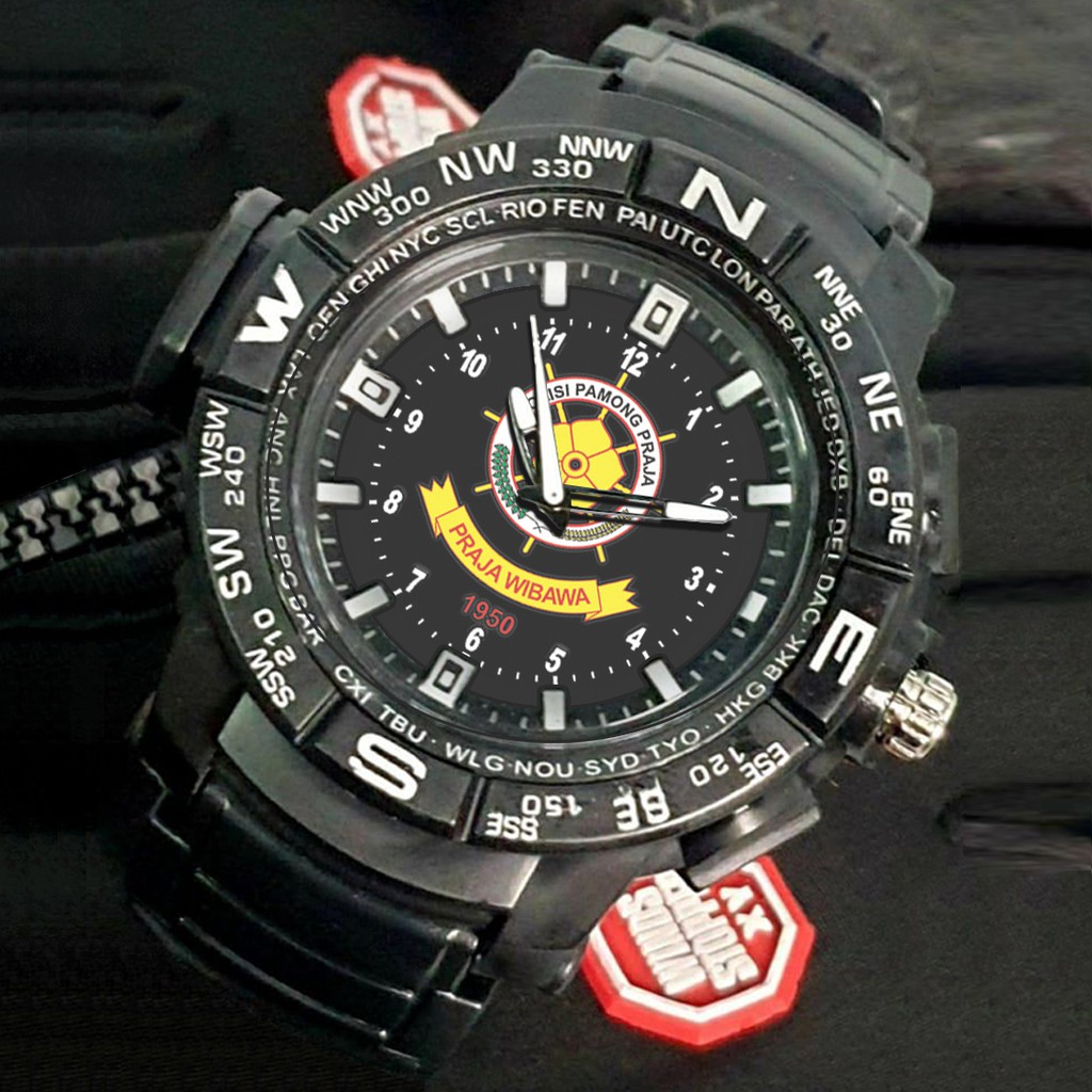 (EXCLUSIVE) Jam Tangan POLISI PAMONG PRAJA motif 4 Sport Bagus