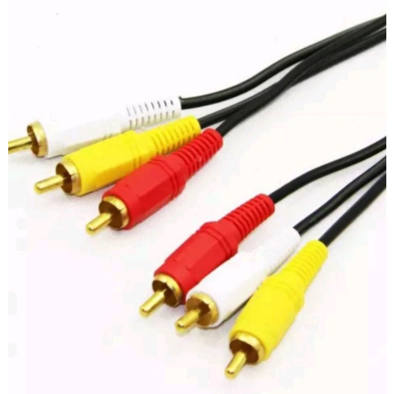 KABEL RCA TO RCA 1.5M / KABEL AV VIDEO 1.5 / AUDIO 3-3 HIGH QUALITY