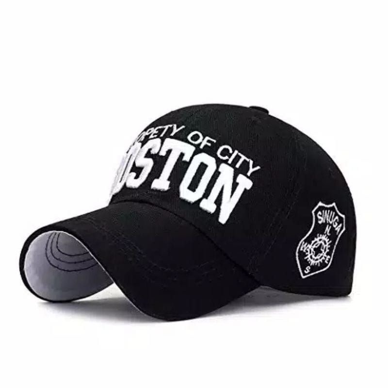 COD Topi baseball pria wanita topi baseball dewasa gaya korea topi higt quality Bordir BOSTON