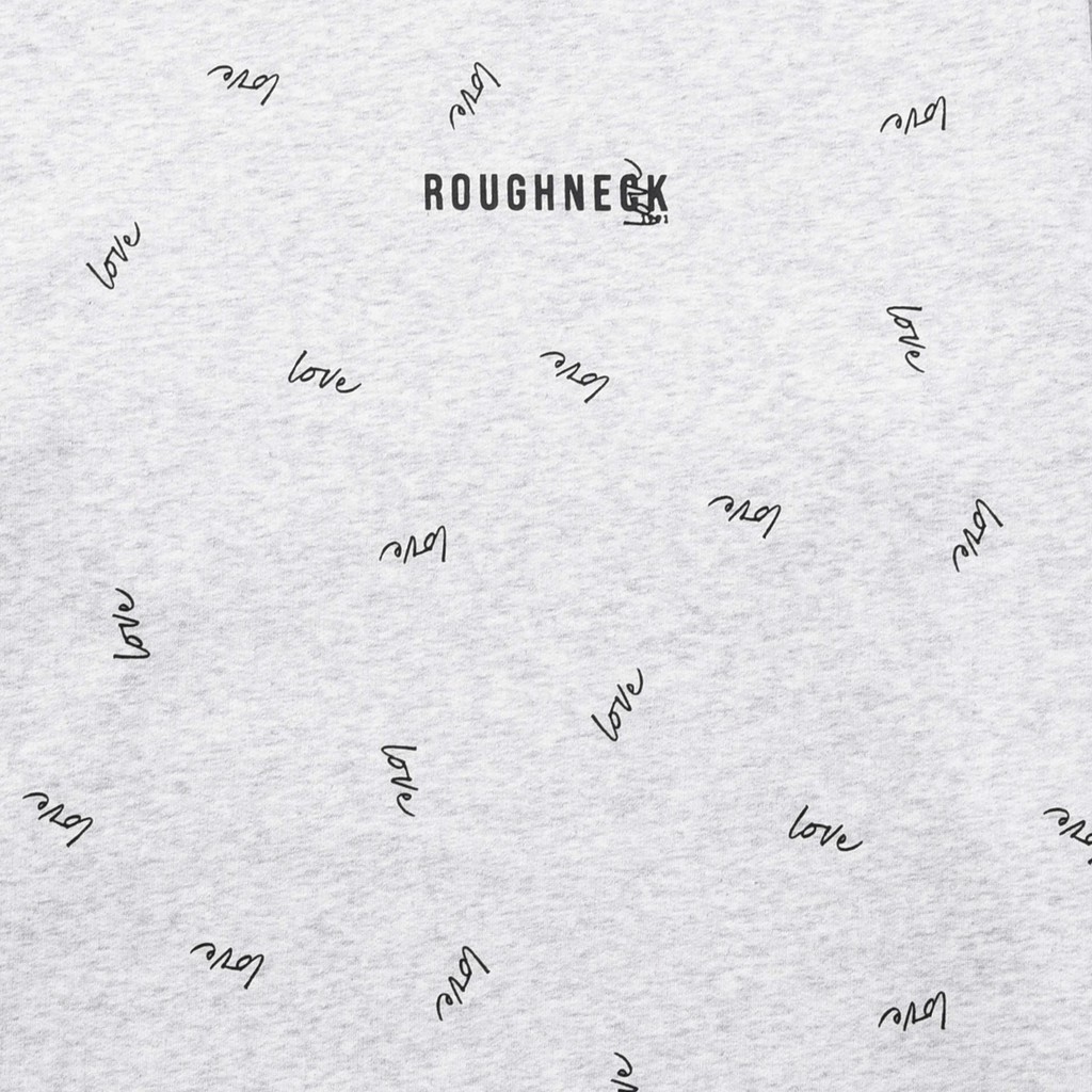 Roughneck SS106 Love Grey Mini Sig Black Crewneck