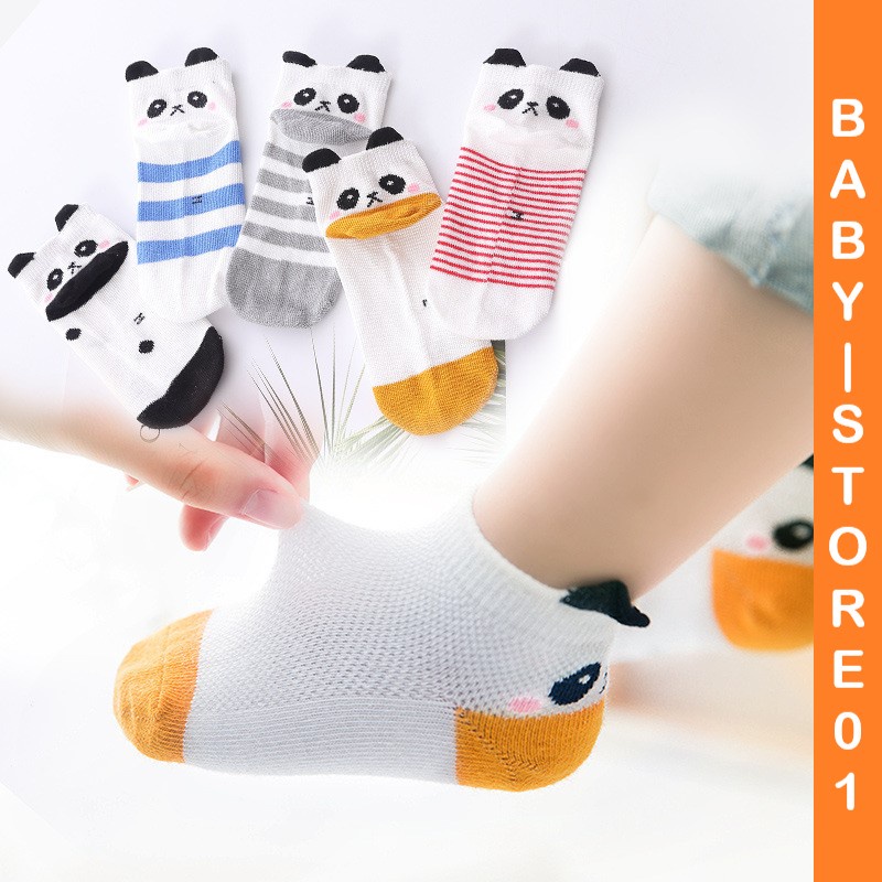 BABY STORE01 - KKJ [SET 5 PCS] KAOS KAKI BAYI ANAK IMPOR SOCKS LUCU KARAKTER KARTUN UNISEX