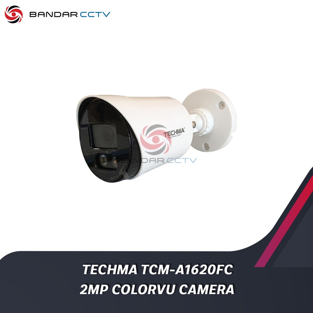 Techma Kamera CCTV Outdoor Full Color TCM A1620FC 2MP Colorvu Camera